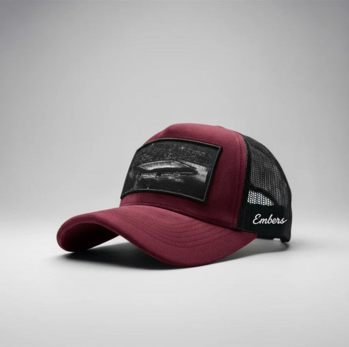 Embers Cap - Vinrød velvet